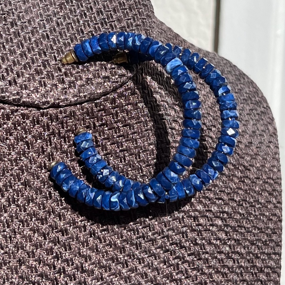 BAUBLEBAR blue hoop earrings NWOT
